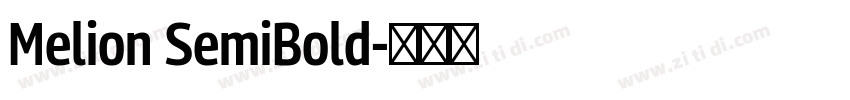 Melion SemiBold字体转换